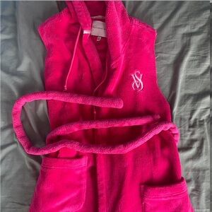 Victoria's Secret Pink Hooded Robe (arms cut)